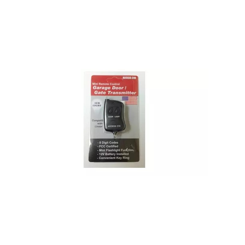 ACCESS Universal Garage Door Opener Remote 8-Code MINI with Keychain