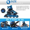 MammyGol Adjustable Boys Inline Skates for Kids with Light up