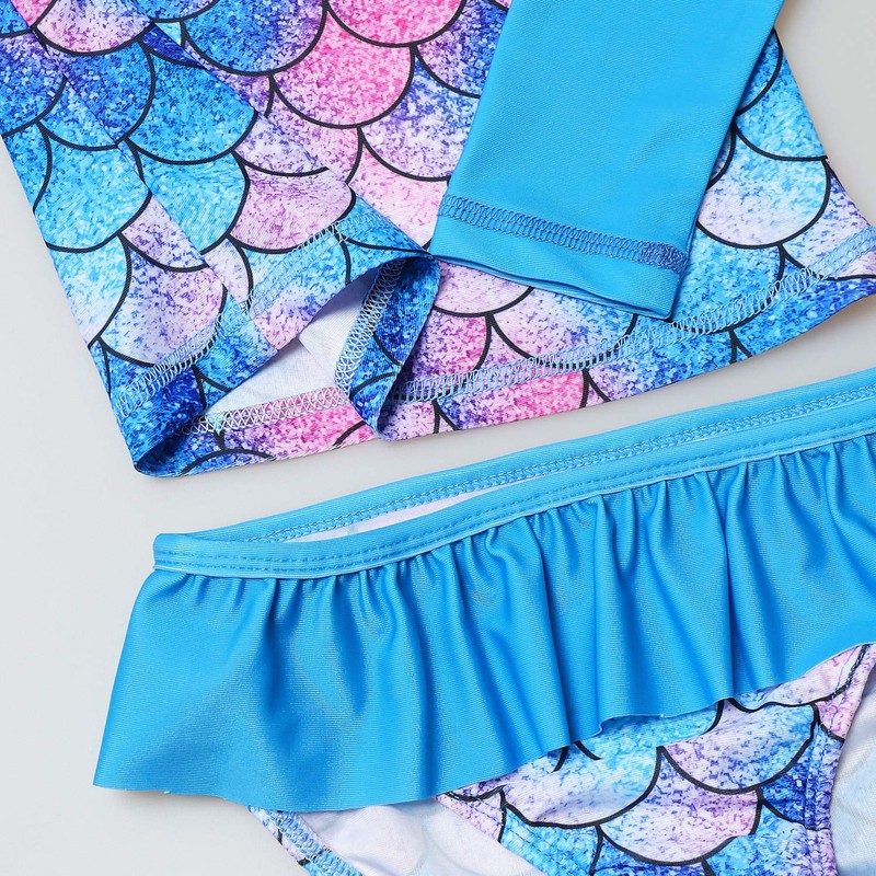 QPANCY - Traje de baño para niñas con protección solar
