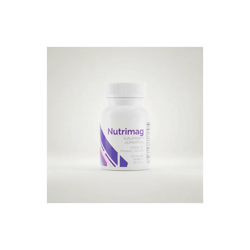 Nutrimag Magnesio Espirulina Suplemento Alimenticio 60caps