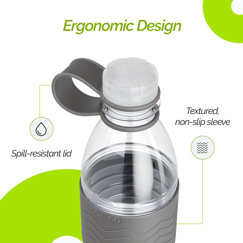 Copco Hydra 20 oz Tritan Water Bottle with Spill Resistant