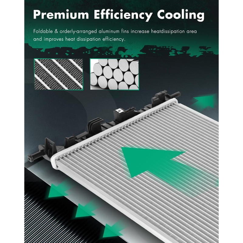 SCITOO Radiator Replacement Fit 2015-2019 for Hyundai for Sonata 2.4L