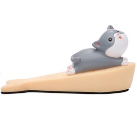 Door Stopper, Entrance Door Stopper, Indoor Cute Animal, Door Holder, Rubber Entrance Stopper, No Tools Required, Wedge Shape Door Stopper, Door, Indoor, Office, Entrance, Door Stopper, Injury Prevention, Entrance Accessory, Gift for Housewarming (Cat)