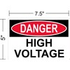 Danger High Voltage - I Make Decals®, Safety Decal Sticker