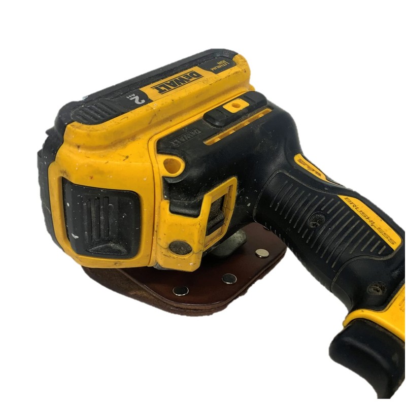 Leather Tape Measure Holder (Dark Brown w/Snaps)