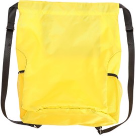 Bolsa Grande Cordón de Tela Oxford Amarilla para Deportes y Senderismo, Fácil de Abrir y Limpiar Bolsillo Principal para Uso Práctico y Cómodo
