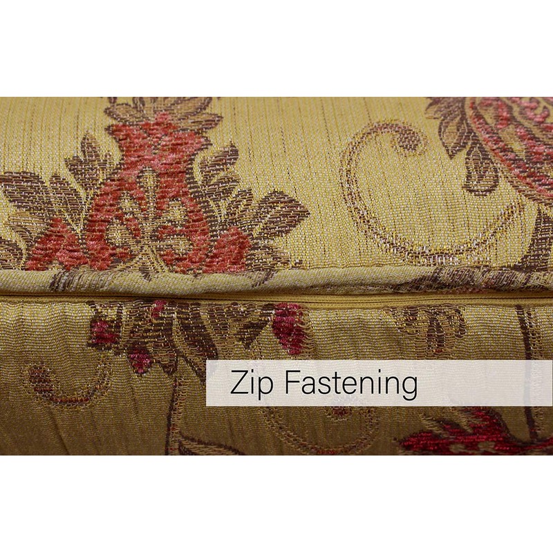 Riva Paoletti Zurich Cushion Cover - Decorative Floral Jacquard Design