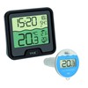 TFA Dostmann 30.3066 Marbella Wireless Swimming Pool Thermometer, Black