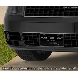 12 Pack 4 Hole Blank License Plate Black Acrylic 12" x 6" Laser Cut Novelty Souvenirs Auto Events Brand Imaging for At Home Creators Collectors Accessory Retailers Dealerships by Marketing Holders