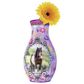 Ravensburger 12052 3D-Puzzle Girly Girl Edition Blumenvase Pferde
