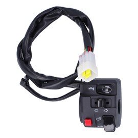 7/8in Motorcycle Handlebar Switch Horn Button Headlight Turn Signal Fog Lamp Controller