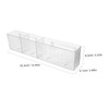 Alipis 3-compartment Acrylic Bathroom Wall Shelf Shower Wall Organizer Space-saving