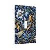 MUZUMU Bird with Blue Flower Light Switch Covers 1 Gang