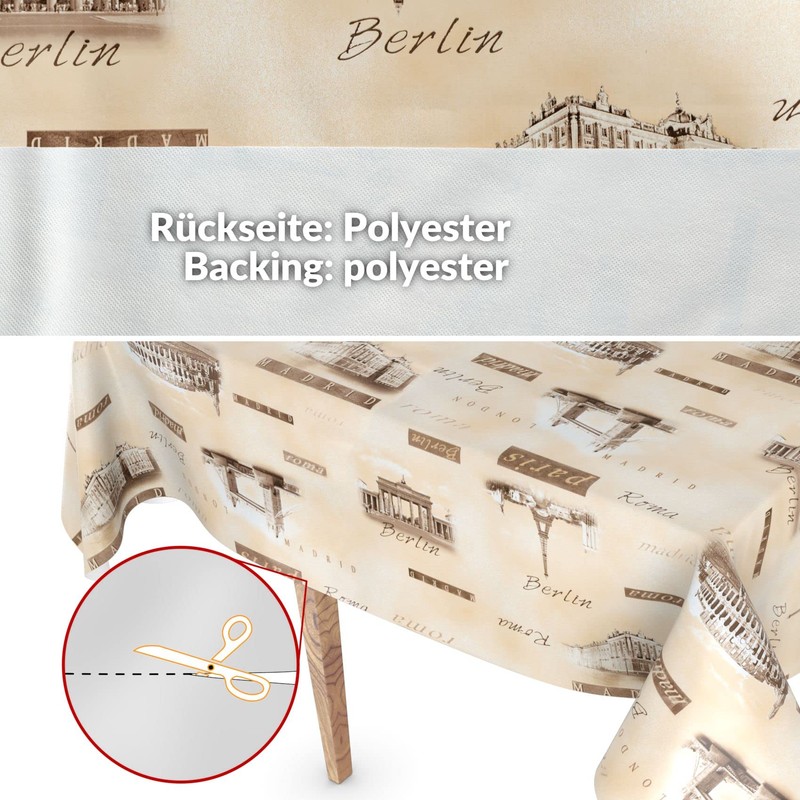 Oilcloth Tablecloth Washable Wax Tablecloth Plastic Tablecloths Smooth 100 x
