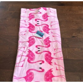 CYNTHIA ROWLEY Pink Flamingo COTTON BEACH TOWEL 36"x70"