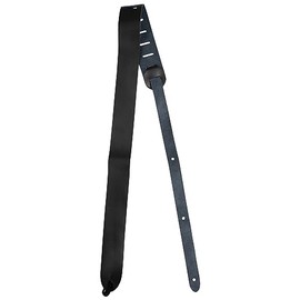 [KIWAYA] STP-BK Genuine Leather Ukulele Strap, Black (End Pin Type/Pin Included)