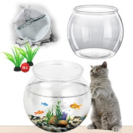 Goldfish Aquarium, Acrylic, Goldfish Bowl, Plastic, Transparent, Round Fishbowl, Medaka Aquarium, Aquarium, Aquarium, Plant, Aquarium, Large Capacity, Stylish, Vase, Flower Base, Plant Cultivation,