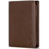 VON HEESEN Men's Leather Wallet with RFID Protection - Genuine