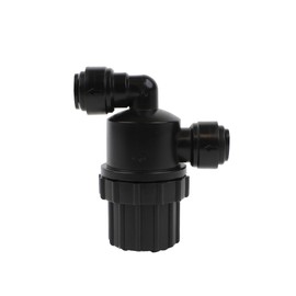 NeoFit Acetal Black Filter Strainer | 10mm Tube | Durable and Reliable Inline Filtration | Reduces Particles for Clean Flow in Water and Air Systems | Easy Push-Fit Installation