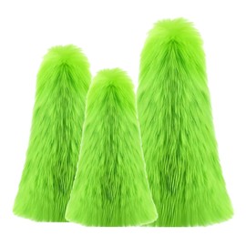 Lime Green Christmas Tree | 3X Lime Green Christmas Ornaments,Whimsical Tabletop Decor, Throw Pillow, Plush Christmas Decorations for Christmas Window Desk