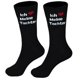Ao Yee ZGL Valentinstagsgeschenksocken für Sohn,Vater, Tochter, Freundin, lustige „Ich liebe dich“-Sockengeschenke, Partnergeburtstagsgeschenke, Familiengeschenke, Jahrestag