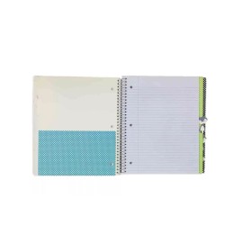 Carolina Pad Studio C College Ruled Poly Cover 5-Subject Spiral Notebook ~ Fox