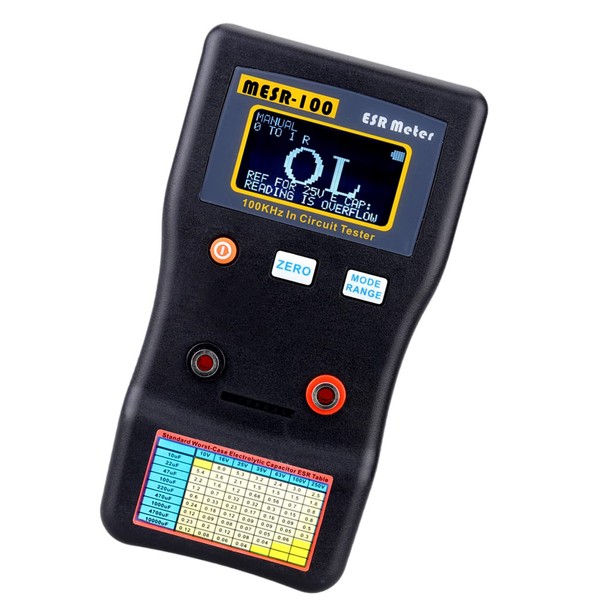 Mulcort Capacitance Ohm Meter Professional Measuring Internal Resistance of Capacitor