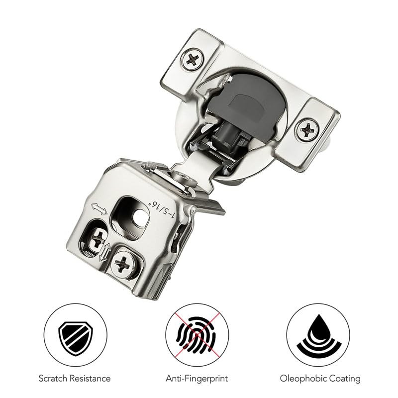 Ravinte 30 Pack 15 Pairs 1-5/16inch Overlay Cabinet Hinges Kitchen
