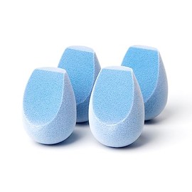 JUNO  Co. Microfiber Fusion Sponge, 4 Pcs Makeup Sponge Set, Latex-Free, Flawless Makeup Blender for Foundations, Powders and Creams                  