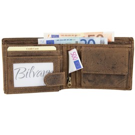 Greenburry Vintage Wallet Leather 12,5 cm braun