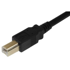 SF Cable, 20 ft USB 2.0 A Male to B Male Cable with Ferrite Black Color