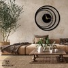 Wall Clock Unique, Round Wall Clock, Triple Circle Metal Wall