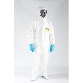 BODYGARD 5PACK Hazmat Suit Disposable Coverall Protective Coverall PPE Hazmat Suits Painters Suit Breathable Water proof (EXTRA LARGE)