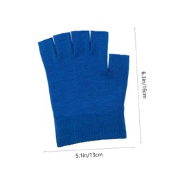 Baluue Fingerless Gel Moisturizing Gloves 2 Pairs for Hand Care Skin Protection and Beauty Treatment Suitable for Office and Home Use