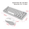 Snpurdiri 2.4G Wireless Gaming Keyboard and Mouse Combo, Include Mini