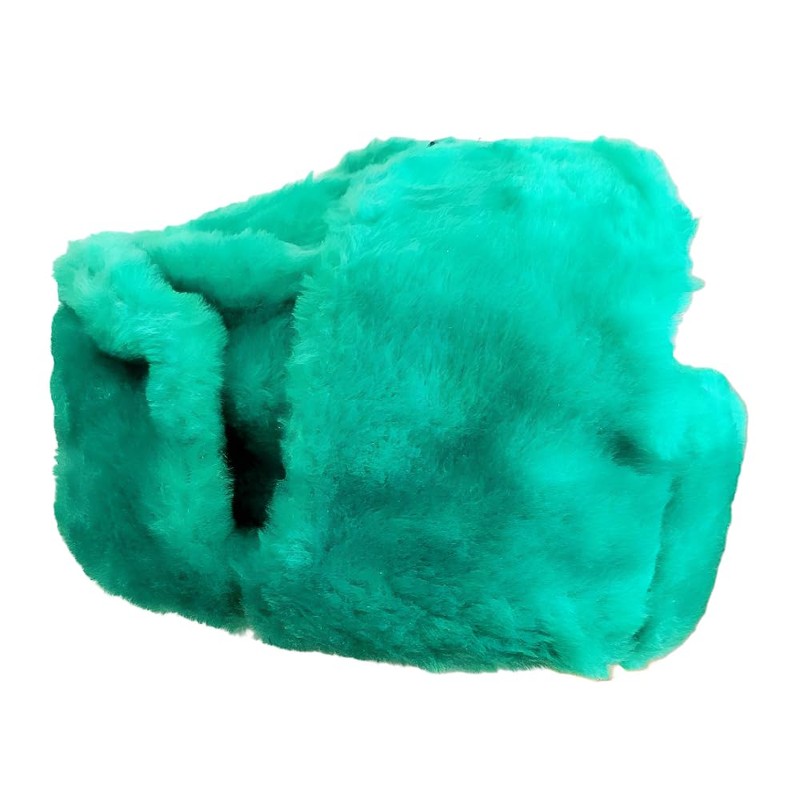 Russian Light Green Ear Flap Ushanka Hat Size XL (62