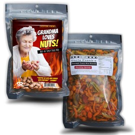 Grandma Loves Nuts Spicy Trail Mix - Funny Snacks for Women - Spicy Blend, Made in the USA
