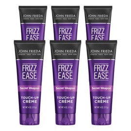 John Frieda Frizz Ease Secret Weapon Touch-Up Crème, Anti-Frizz Finishing Cream, Helps to Calm and Smooth Frizz-prone Hair, 4 Ounce, 6-pack