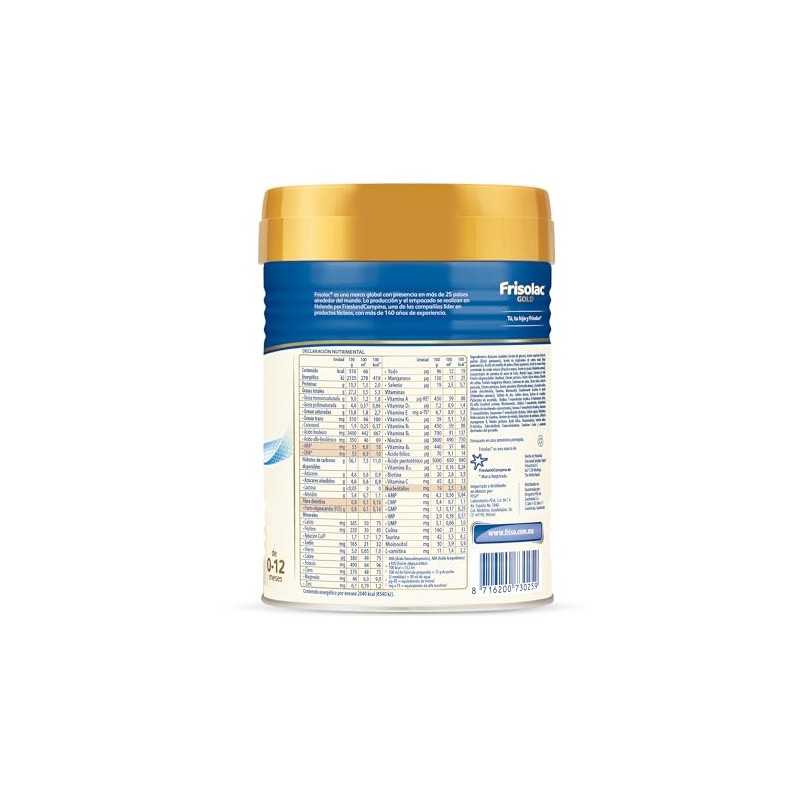 Frisolac Gold Sin Lactosa (0 A 12 Meses) Pack C/