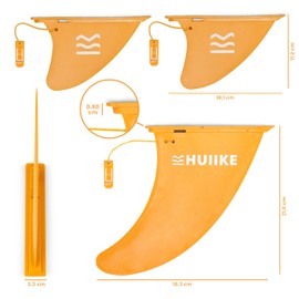 HUIIKE Sup Fin Pack of 3 Removable Sup Accessories, Fin Stand Up Paddle Accessories, Fin Sup, Sup Replacement Parts, Fin for Sup, Replacement Fin Sup, Sup Fins, Sup Board Fin, Sup Fin Sup 3 Fins