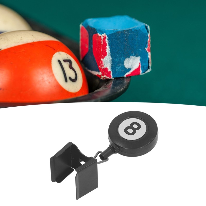 Billiard Cue Chalk Holder Metal Retractable Pocket Pool Cue Chalk