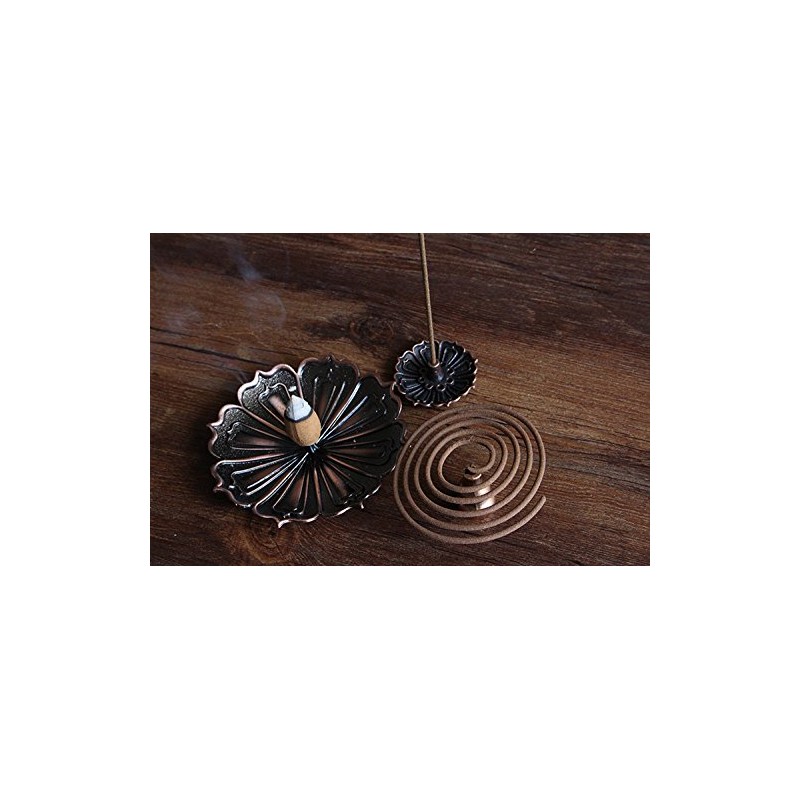 Ansimple Lotus Flower Healing Incense Burner, Incense Stand, Incense Stand,