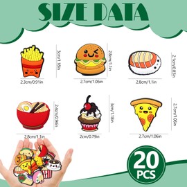 AMDZGLB Shoe Charms Pack of 20 Shoe Clips Decoration DIY Cartoon PVC Shoe Pin Pins Shoe Accessories Cartoon Shoes Shoe Charms for Adults Children, Polyvinyl Chloride