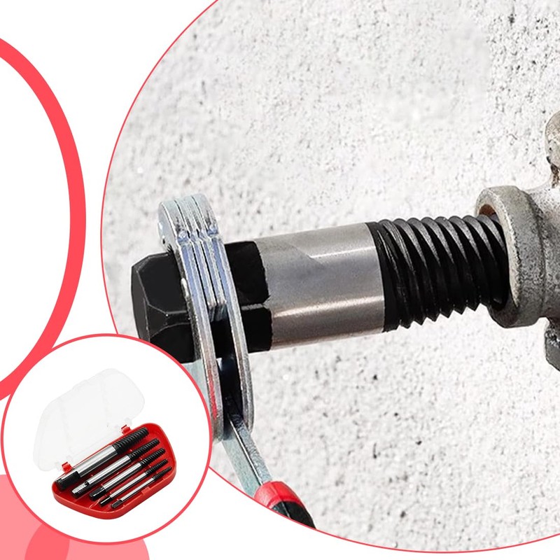 SGERUFZ 5 Piece Professional Screw Extractor Set, Left Extractor Set,