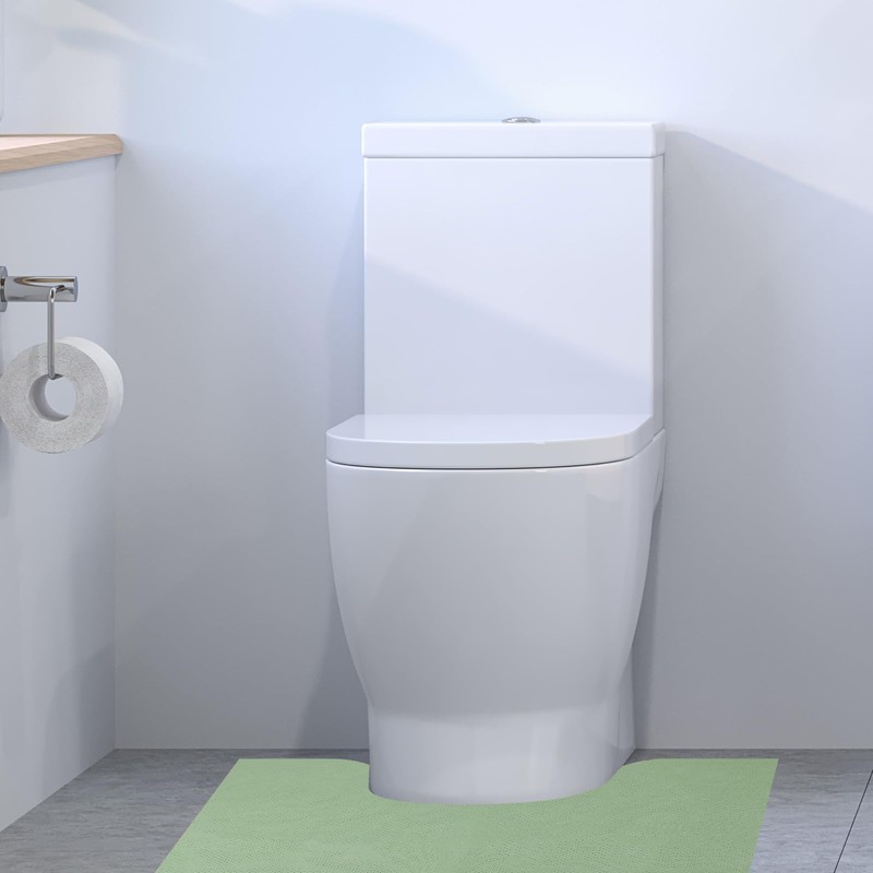 Peryiter 25 Pack Disposable Toilet Mats Absorbent Toilet Floor Protector