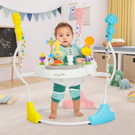 Dream On Me Zany 2-in-1 Activity Center and Bouncer in Star Print