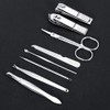 Etiquette Set, Grooming Set, Stainless Steel, Cutter, Nail File, Earpick