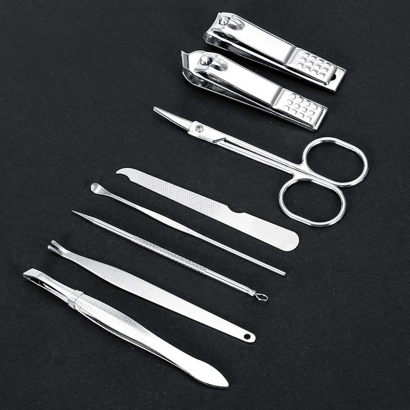 Etiquette Set, Grooming Set, Stainless Steel, Cutter, Nail File, Earpick