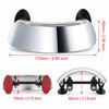 180° Wide-Angle Motorcycle Rearview Mirror for Blind Spot Visibility –