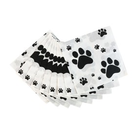 TUIC 40 Pack Paw Print Napkins Layers Paw Print Party Supplies Farm Animal Party Napkins for Animal Themed Birthday Party Western Party Baby Shower